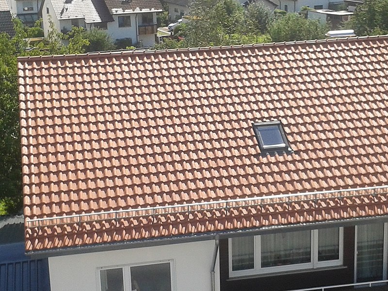 Steildach mit Ziegeln